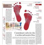 LA STAMPA - Camminare salva la vita